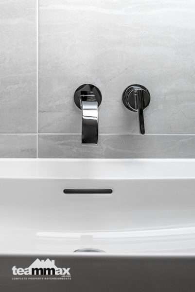 Concealed wall mounted taps